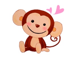 Cute Little Monkey Stickers