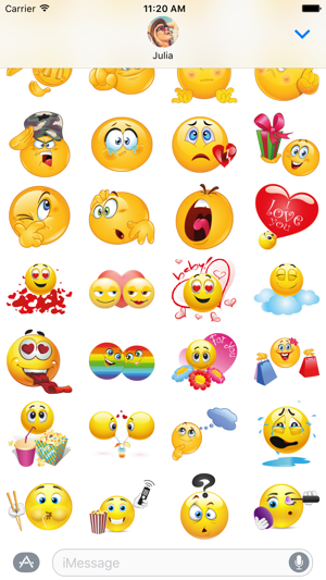 Megapack Love Emoji – Extra Stickers for iMessage(圖3)-速報App