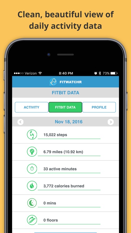 Fitwatchr: Advanced Activity Tracker for Fitbit