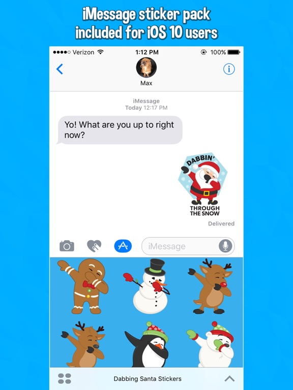 Dabbing Santa Photo Editor with Christmas Stickers screenshot 3