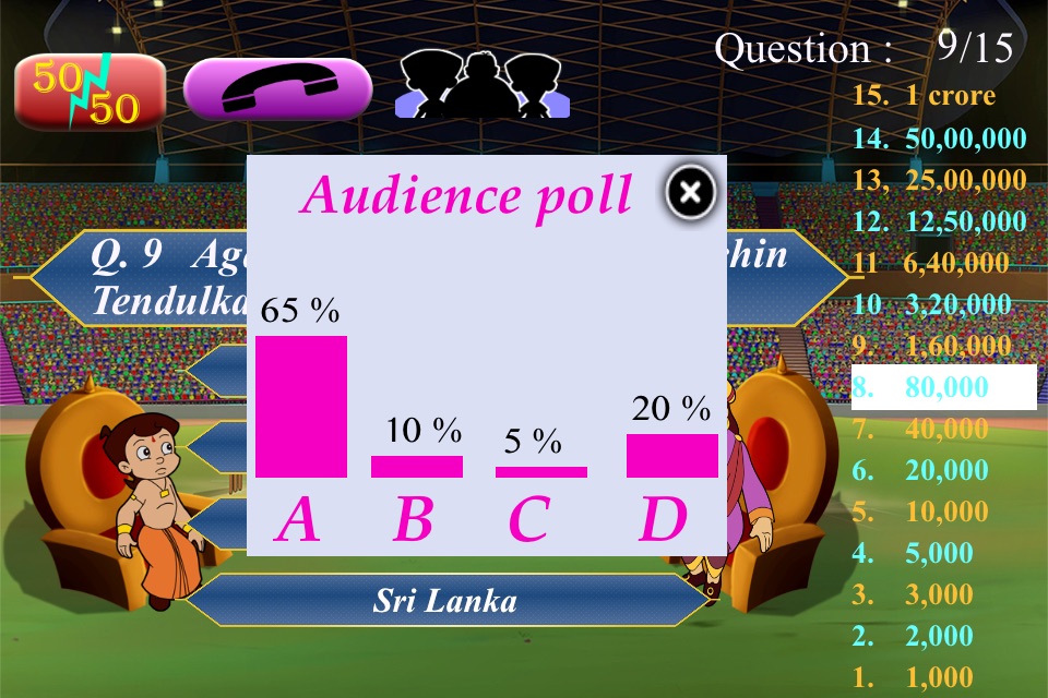 Cricket Quiz with Bheem screenshot 4