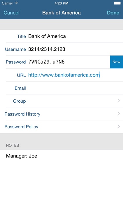 pwSafe 2 - Password Safe screenshot-4