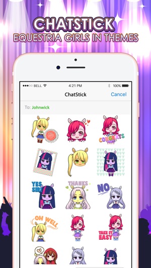 Pony Girls Emoji Sticker Keyboard Themes ChatStick(圖1)-速報App