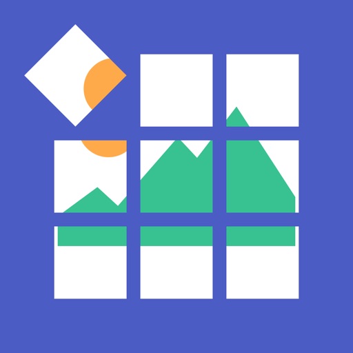 Photo Cut-Cut Giant Square into Equal Parts icon