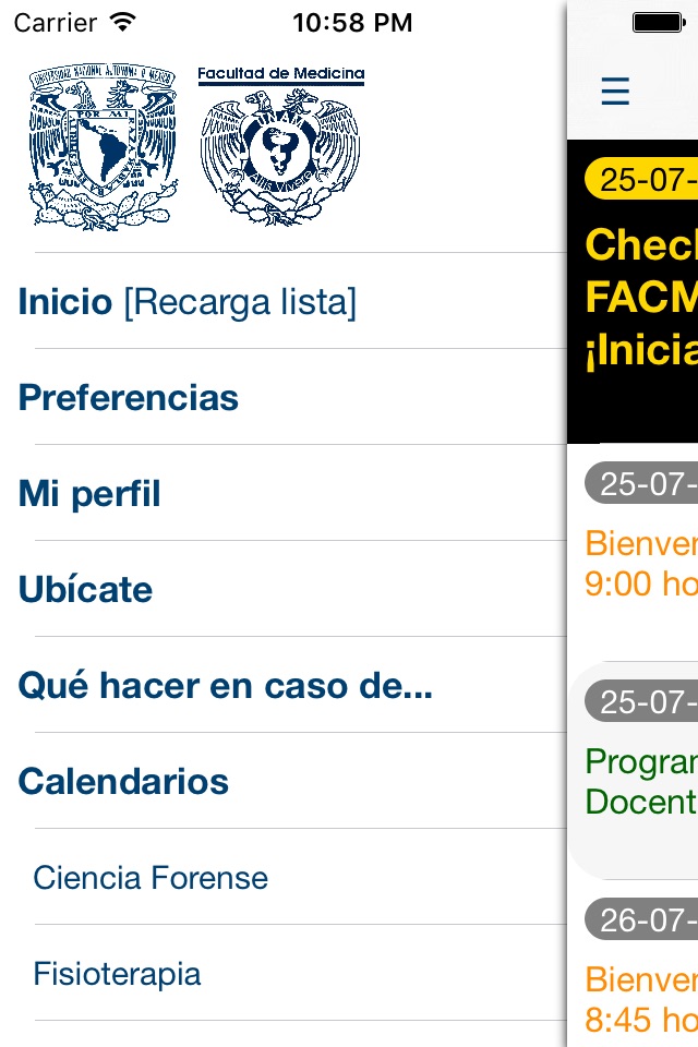 FacMed UNAM screenshot 2