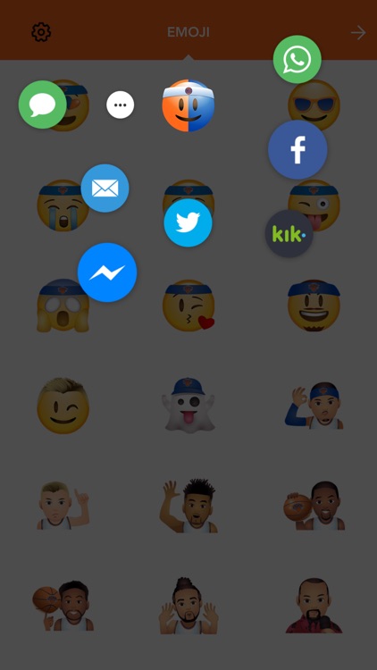 NY Knicks Emoji Keyboard screenshot-3