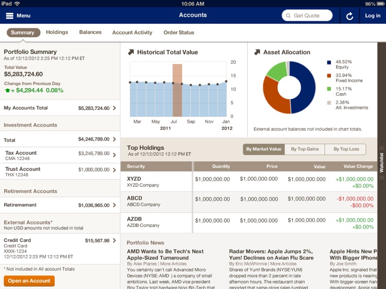 MyMerrill for iPad
