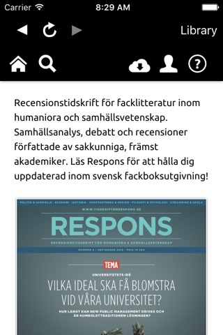 Tidskriften Respons screenshot 3