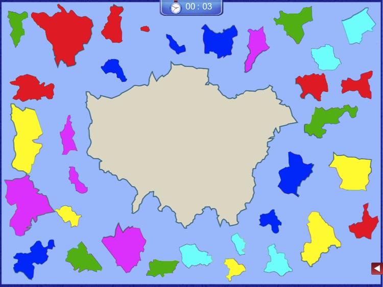 Greater London Puzzle Map