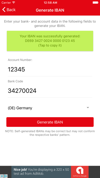 How to cancel & delete IBAN-Test from iphone & ipad 2