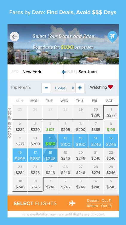 Fareness - When & Where? Browse & Book Flights