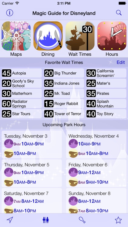 Magic Guide for Disneyland: Wait Times & Dining