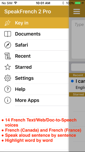 SpeakFrench 2 FREE (14 French Text-to-Sp
