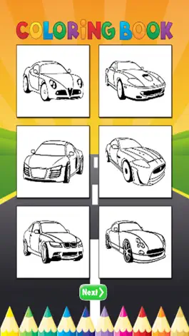 Game screenshot luxury Car Coloring Book - Activities for Kids hack