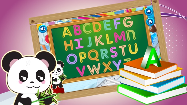 Panda Family Alphabet ABC Letter A to Z Tracing