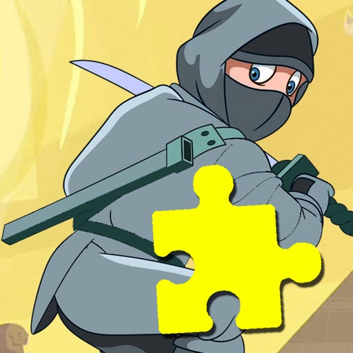 Tiny Ninja Kids Jigsaw Puzzle Free Game icon