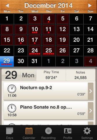 Piano Diary screenshot 2