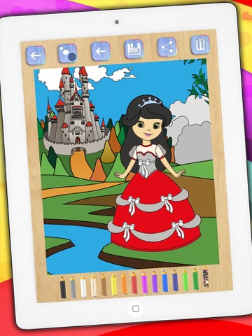 Scratch and paint Princesses - Premium screenshot 2