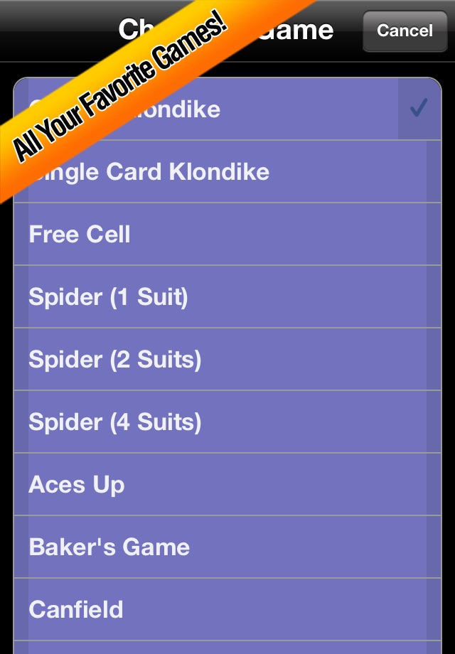 Solitaire Favourites screenshot 2