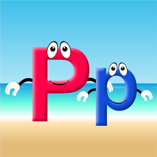 Letter Pp at the Seashore iOS App