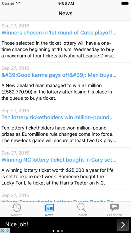 Lottery Results for Virginia