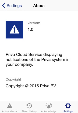 Priva Alarms Classic screenshot 3