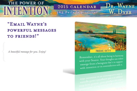 The Power of Intention 2015 Calendar - Wayne Dyer screenshot 3