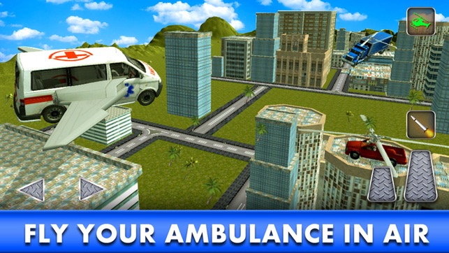 Ambulance Air Craft: Flying Car Driver Simulator(圖3)-速報App