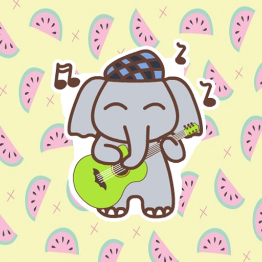 Animated Kid Elephant - Fx Sticker