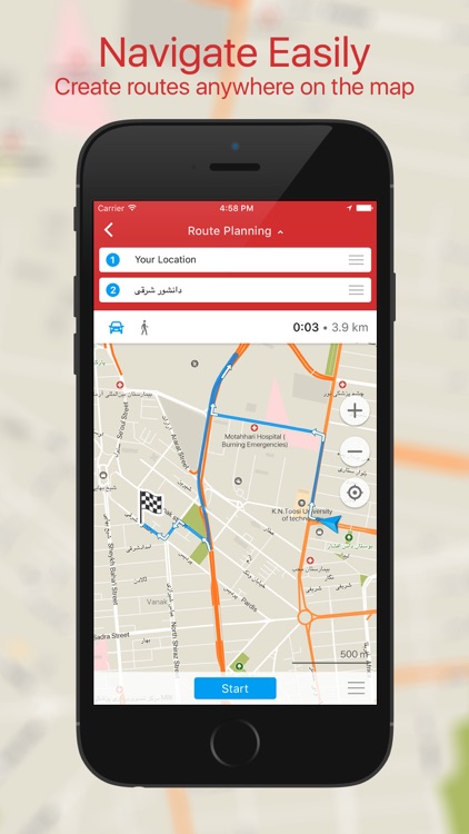 Pearl Maps - Iran: Offline Map with GPS Navigation