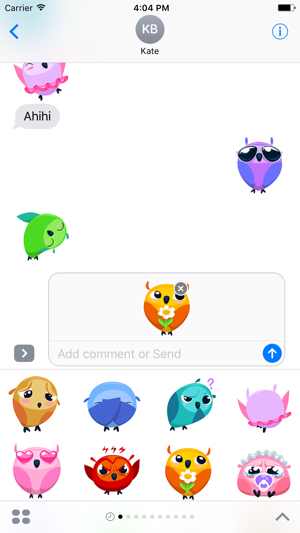 Funny owl choir animated - Fx Sticker(圖3)-速報App