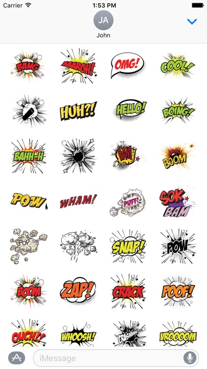 Comic Book Stickers