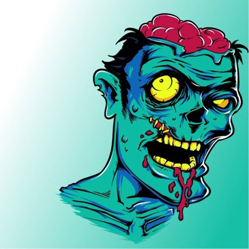 Zombie city escape in mind icon