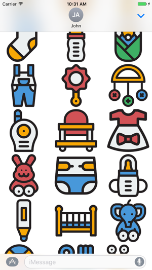 Baby Stickers - Great Emoji 's for Parents(圖5)-速報App