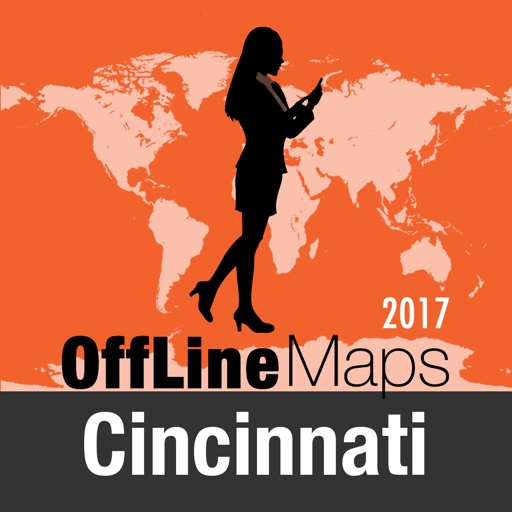 Cincinnati Offline Map and Travel Trip Guide icon