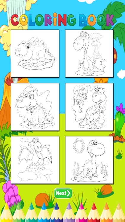 Dinosaur Coloring Book - For Kids