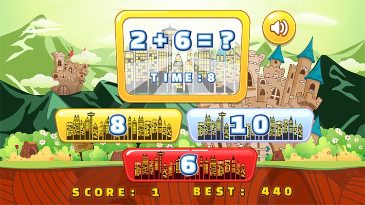 Tower City Math Game For Kids