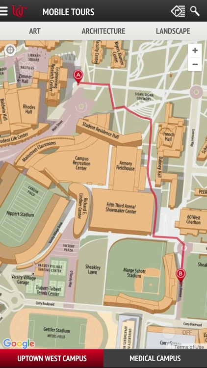 UC Uptown Campus Map Tours screenshot-4