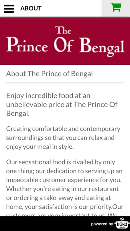 The Prince Of Bengal Indian Takeaway screenshot-3