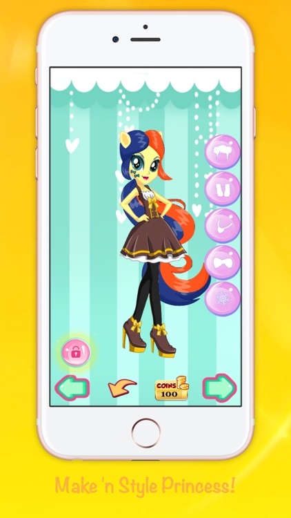 Sweetie girls pony dress up my descendant game