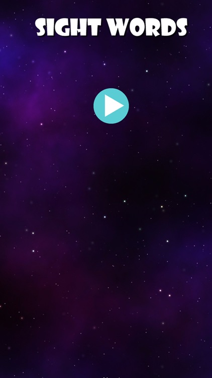 Sightwords - Space Games Word Kindergarten