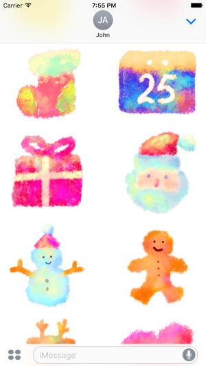 Christmas! Cute Hand Drawn Stickers for iMessage(圖1)-速報App