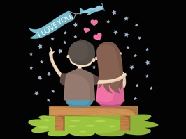 Unique Colorful Love stickers to use in the Messages app