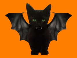 This special Halloween pack features 24 kitty stickers intended to fulfill all your goofy and spooky needs