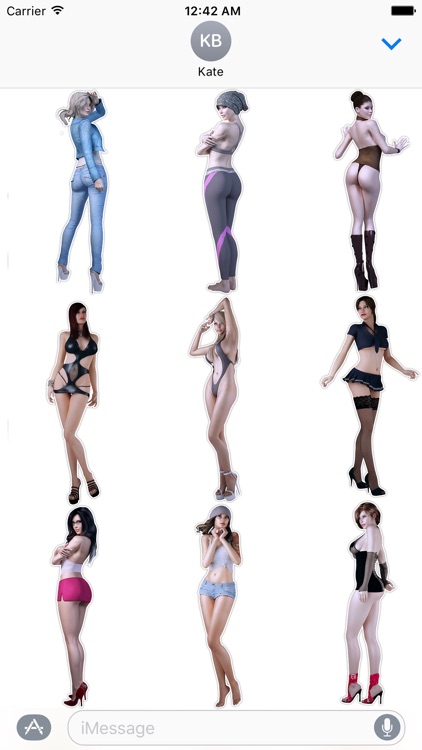 AMAZING STICKERS GIRLS pack for iMESSAGE