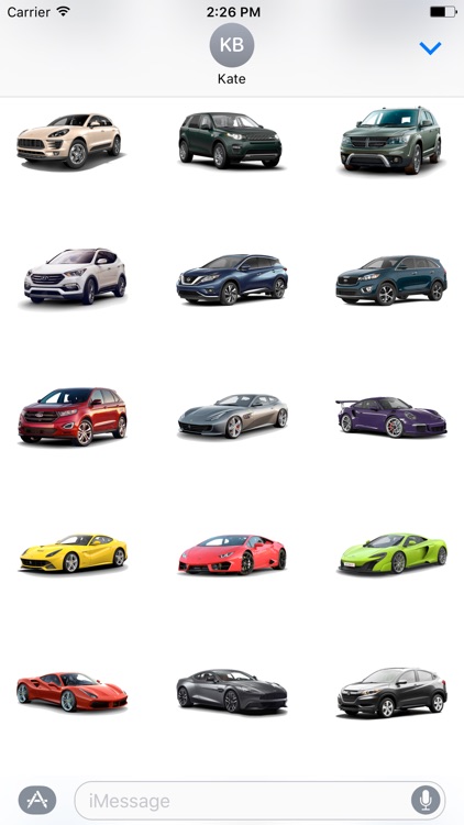 3D Cars Stickers