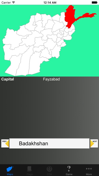 Afghanistan Province Maps and Capitals