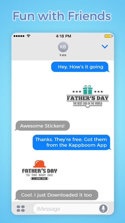 Father's Day Stamps Stickers