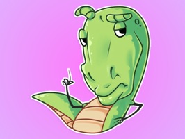 Stickers with the coolest dinosaur