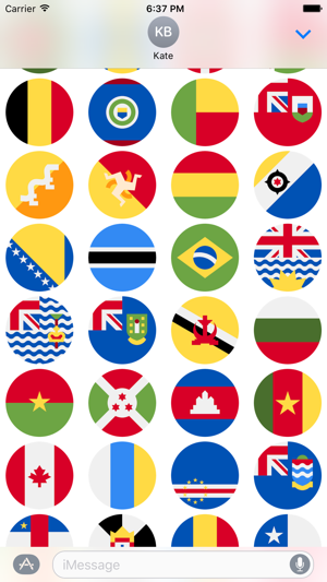 Flags Stickers -New Emoji for Texting in iMessage(圖4)-速報App